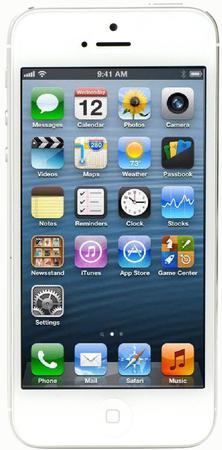 Смартфон Apple iPhone 5 64Gb White & Silver - Магнитогорск